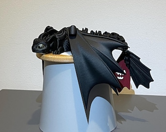 トゥースレスとライトフューリーをイメージした3Dプリントのドラゴン