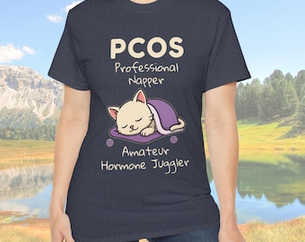 Descarga digital sobre el síndrome de ovario poliquístico (SOP) / Diseño de camiseta sobre el síndrome de ovario poliquístico / Sudadera con capucha sobre el desequilibrio hormonal / Frase divertida sobre el SOP / Estampado de camiseta claro y oscuro