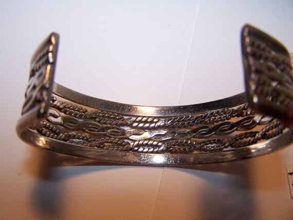 Sterling Cuff Bracelet Taxco - image 2