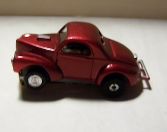 5 MODEL MOTORING T-JET CANDY RED WILLYS  SLOT CAR BODIES