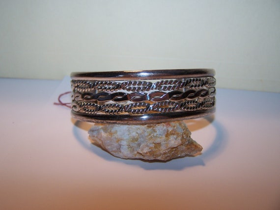 Sterling Cuff Bracelet Taxco - image 1