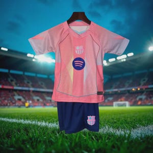 Kids Pink Barça Jersey – Lamine Yamal #10 | Barcelona 2025 Youth Kit | Soccer Shirt | Fan Gift for Boys & Girls