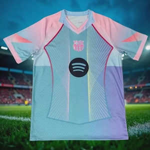 Blue Barça Jersey 2025/26 – Concept Football Kit |Casual wear for fans and collectors Shirt for Adults and Kids | Barcelona Tribute
