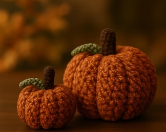 Easy Crochet Pumpkin Pattern PDF | Beginner-Friendly Fall Amigurumi | TinyTailCrochet Digital Download