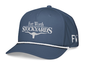Vintage Fort Worth Stockyards Classic Rope Golf Cap Hat