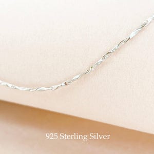 Echtsilber Ketten Damen | Feine Ankerkette ohne Anhänger | Sterling silver schmuck damen | Schlichte Halskette massiv Silber | Geschenk Frau