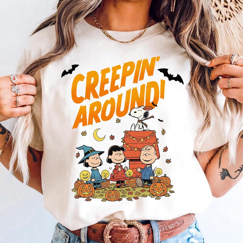 Snoopy Halloween Shirt, Charlie Brown Fall Shirt, Cute Peanuts Halloween Shirt, Halloween T-Shirt, Spooky Season Shirt, Halloween Gifts Fashion24Hs