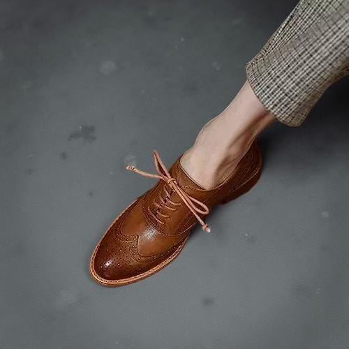 Wing Tip Shoes for Women - Etsy display picture 3