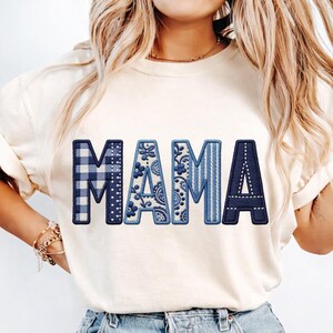 Faux Patchwork Mama png, Mama png, Nana Mimi Gigi png, Mors dag png, Rutig Mama png, Mamma png, Blommig Mama png, Moderskap png