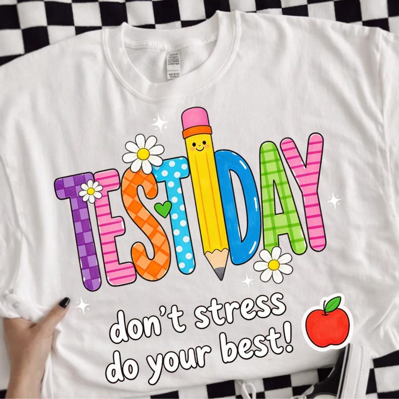 Test Day SVG Png Digital Download, Do Your Best Student Design File, State Testing Coordinator Mom Teacher School Event Graphic Print image 2