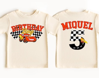 Disney Cars Birthday Shirt, McQueen Birthday Boy Tee, Pixar Pit Crew Sweatshirt, Lightning Birthday Family Gift, Racing Car, Comfort Colors®