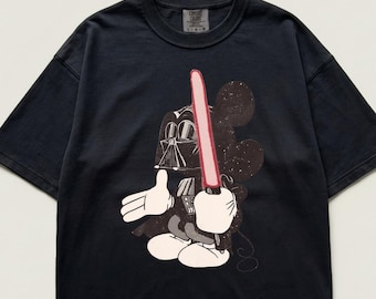 Retro Disney Mickey Star Wars Shirt, Star Wars Family Shirt, Vintage Disney Shirts, Mickey Mouse T-shirt, Darth Vader Shirt, Comfort Colors®