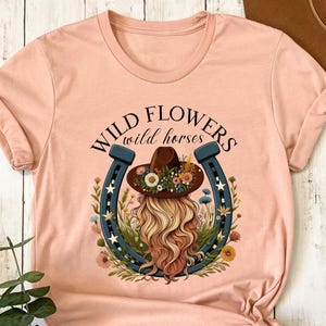 Wild Flowers Wild Horses Shirt, Wild Flowers Shirt, Country Girl Shirt, Country Concert Shirt, Western Shirt, Cowgirl Shirt, Comfort Colors®