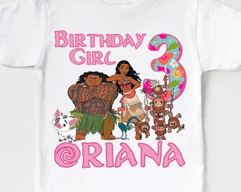 Disney Moana Birthday Shirt, Family Birthday Matching Tee, Moana Birthday Girl Shirt, WDW Birthday Trip Sweater,Disney Moana, Comfort Color®