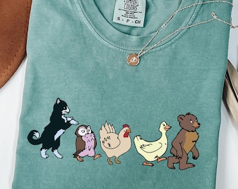 Comfort Colors® Little Bear Shirt, Cute Shirt, Animal Lover Shirt, Animal Kids, Mom T-shirt, Cute Animal Shirt, Animated TV Show Shirt Gifts