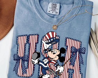 Retro Mickey America 250th Anniversary Shirt, 1776–2026 Patriotic Shirt, USA Semiquincentennial Tee, Disney 4th of July Tee, Comfort Colors®