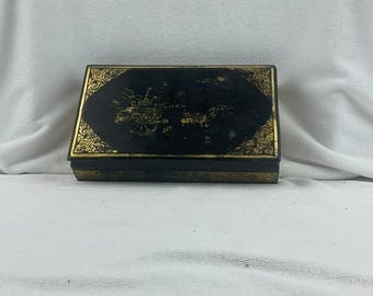 アンティークのビルマ漆器箱