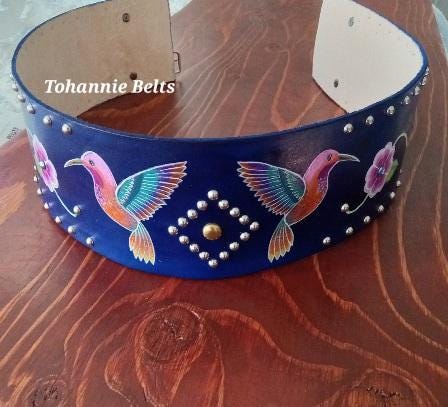 FEATHERED BELT - Handmade - One of A Kind The Leather Feather Belt main image 3