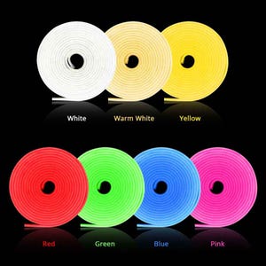 Colorful Neon Strip Lights for Room, Car, or Wall Decor – Flexible LED Light Strip in All Colors | Home, Outdoor, Party Lighting