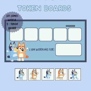 Set of Two BLUEY Reward Chart for Kids: Token Board Printable (Digital Download)