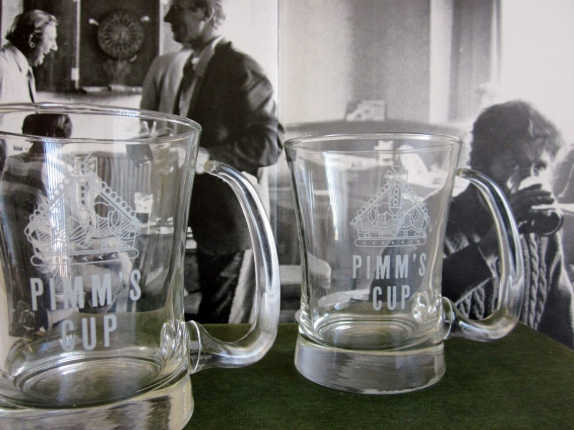 Vintage Pimm's Cup Drinking Glasses Etsy