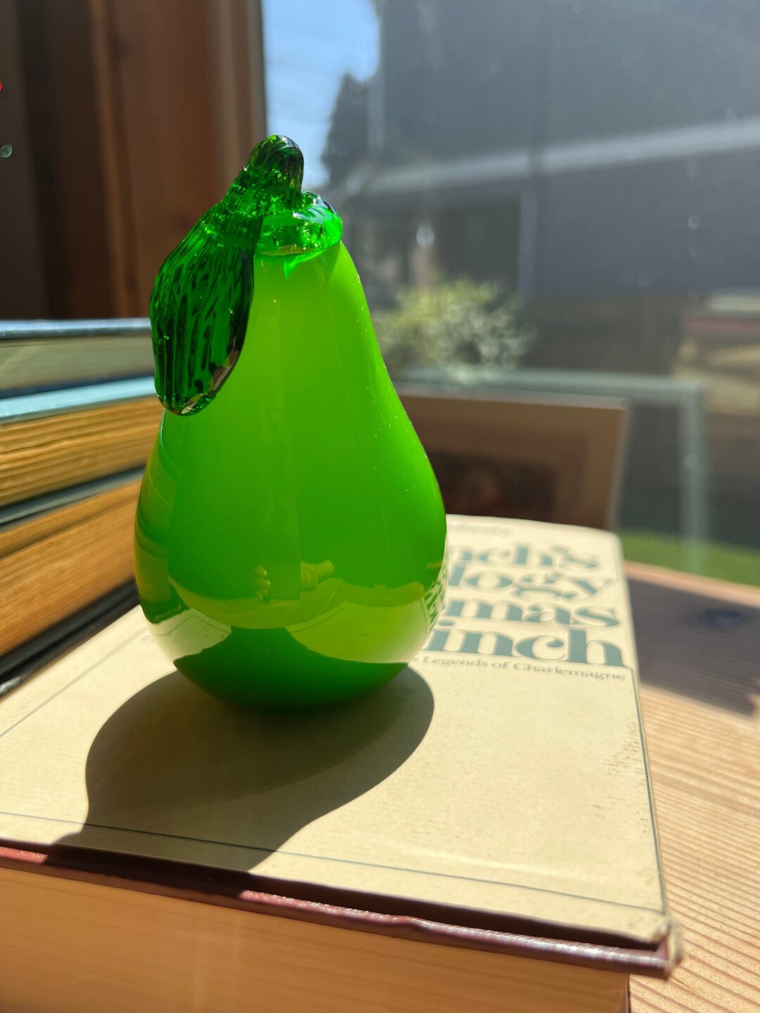 Vintage Glass Fruit Vintage Glass Decor Glass Pear Etsy