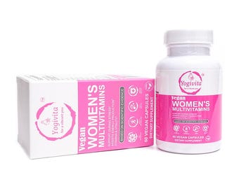 Yogivita Women's Multivitamin – Vegan Daily Energy, Immune Support (60 Capsules)