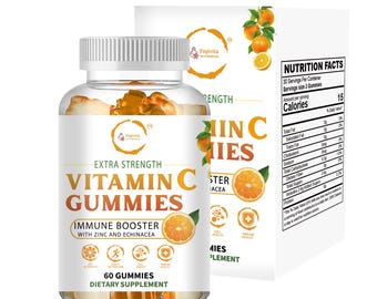 Yogivita Vegan Vitamin C Gummies – Immune Booster with Zinc & Echinacea