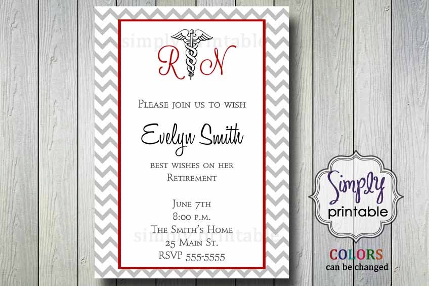 Free Nurse Retirement Party Invitations Templates