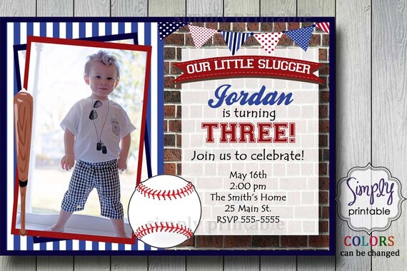 Baseball Invitation for Birthday Il_570xn