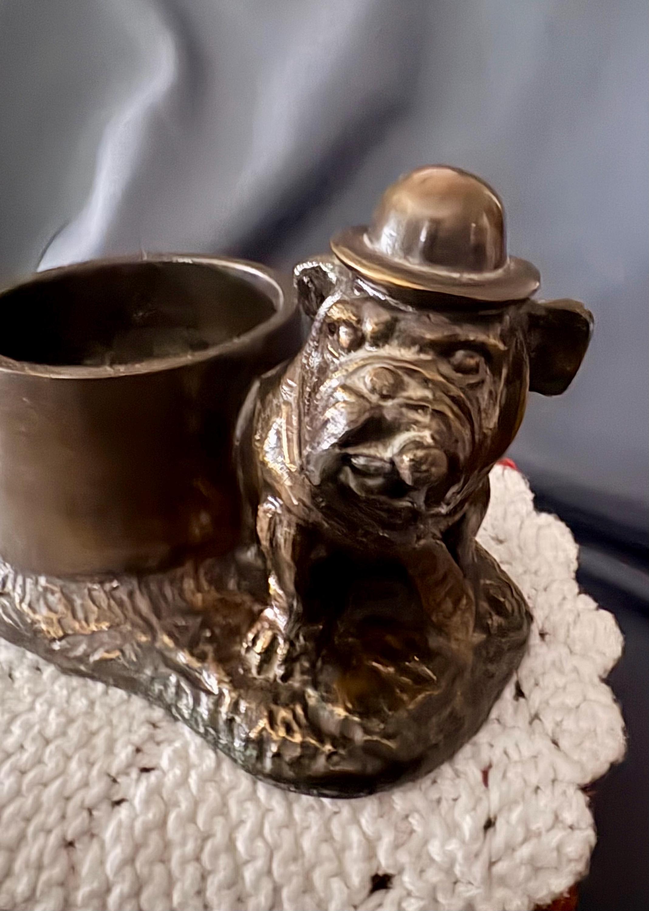 Vintage Ashtray With Bulldog - Etsy