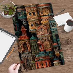 Detailed City Puzzles, Indian Cityscape Puzzles, Exotic Architecture Puzzles, Artistic India Puzzles, Unique Gift, Adult Puzzles, Home Decor