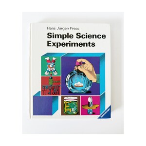 Vintage 1960's Book Simple Science Experiments, Hans Jurgen Press, Printed in West Germany