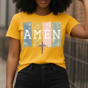 Christian Mom PNG, Amen Bible Verse , Single Mom Faith Gift, Cute Christian Mother's Day PNG, Scripture Shirt Design, Floral Patch Christian