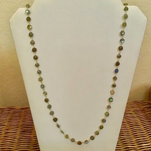 Beaded labradorite necklace