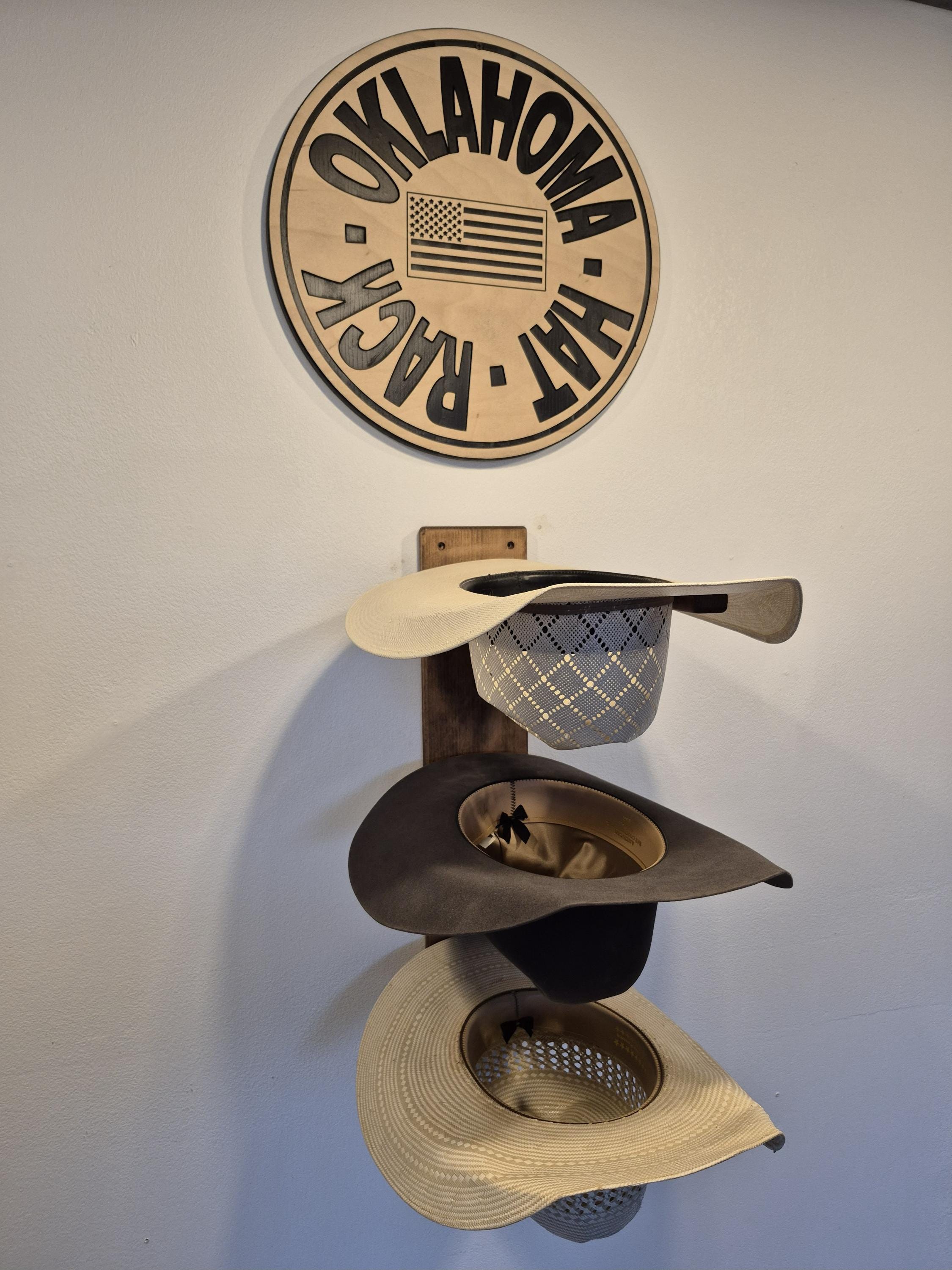 Outback Hat Rack Cowboy Hat Rack - Triple - Etsy