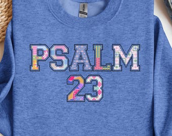 Psalm 23 Sweatshirt, The Lord Is My Shepherd Christian Crewneck, Bible Verse Pullover, Unisex Faith Gift, Cozy Religious