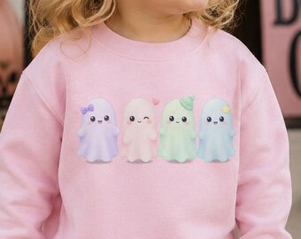 Toddler Ghost Sweatshirt | Cute Halloween Toddler Sweatshirt | Trunk or Treat Shirt | Pumpkin Patch Toddler Crewneck | Rabbit Skins 3317