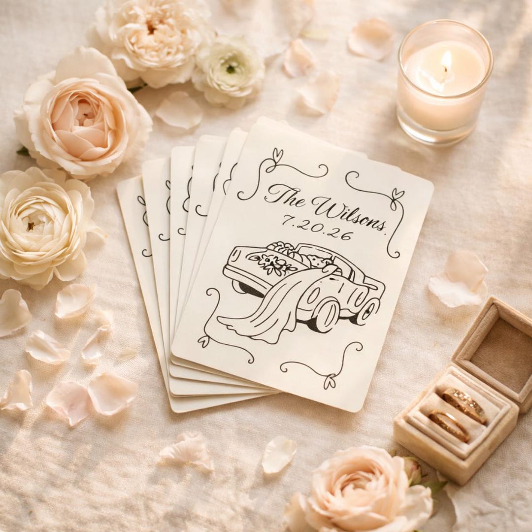 Personalized Wedding Playing Cards Custom Names Date Gift Unique ...