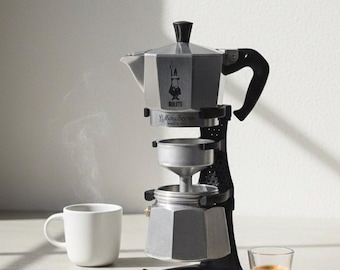 Suporte para cafeteira italiana, suporte para cafeteira Bialetti de parede