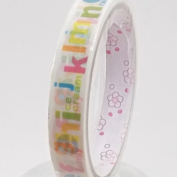 Kawaii Deco Tape Colorful Alphabet 15m