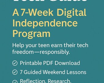 Guía Tecnológica para Adolescentes™: Programa de Independencia Digital para Adolescentes (Plan de Entrenamiento de 7 Semanas)