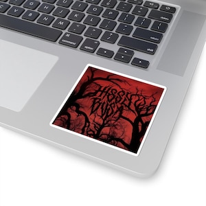 Edgy Horror Kiss-Cut Stickers for Laptop, Phone, Skateboard, Gift for Halloween, Dark Art Decoration
