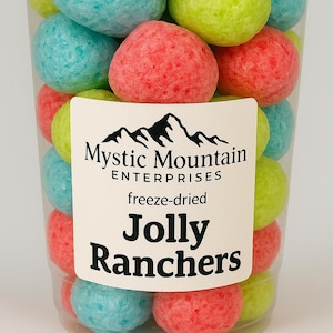 Freeze Dried Jolly Ranchers - Crunch, Bursting Fruit Flavor Candy Treats