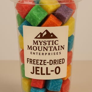 Freeze dried, Jell-O, Sugar Free, Snacks, gelatin