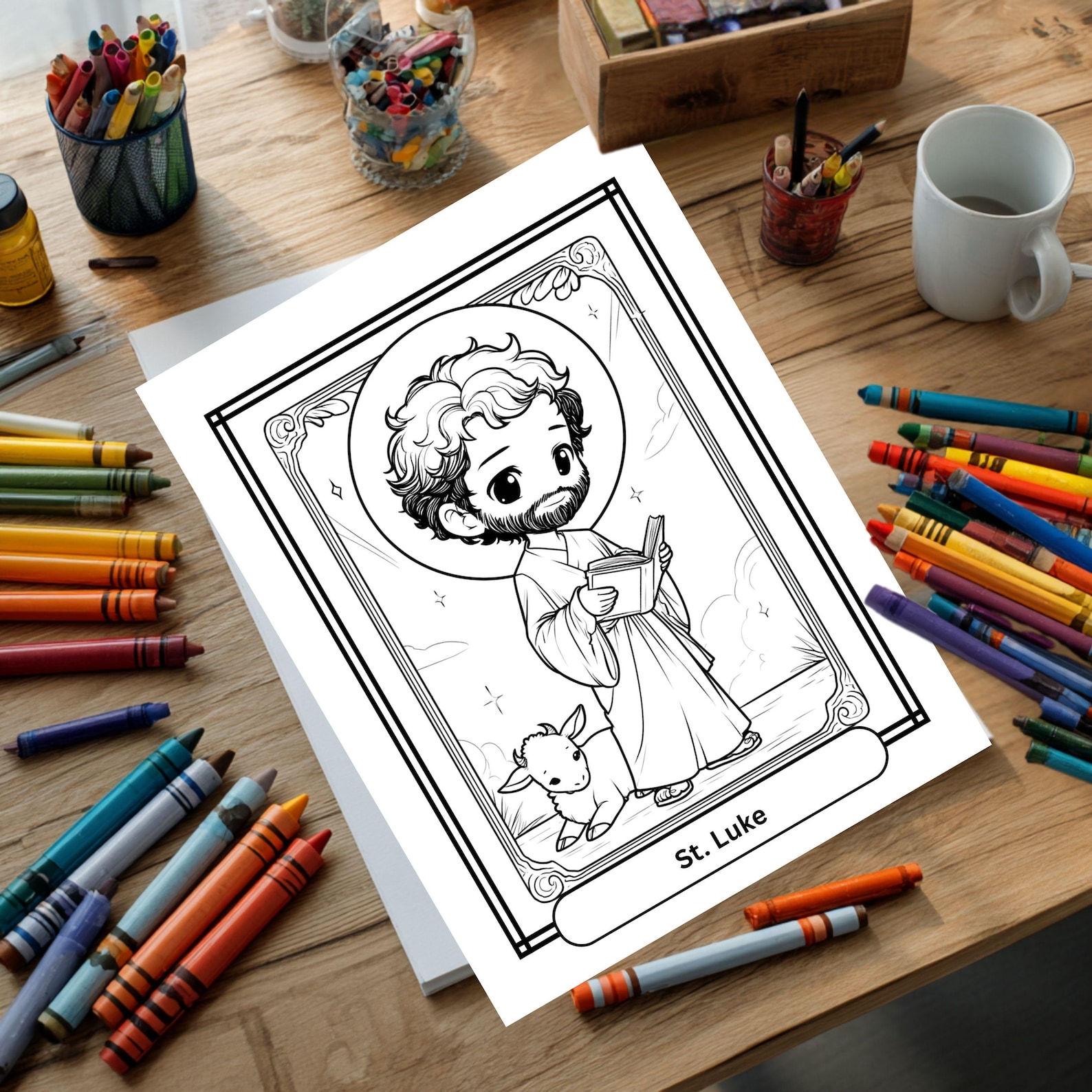 Catholic Saints Coloring Pages for Kids | Printable Activity Book ...