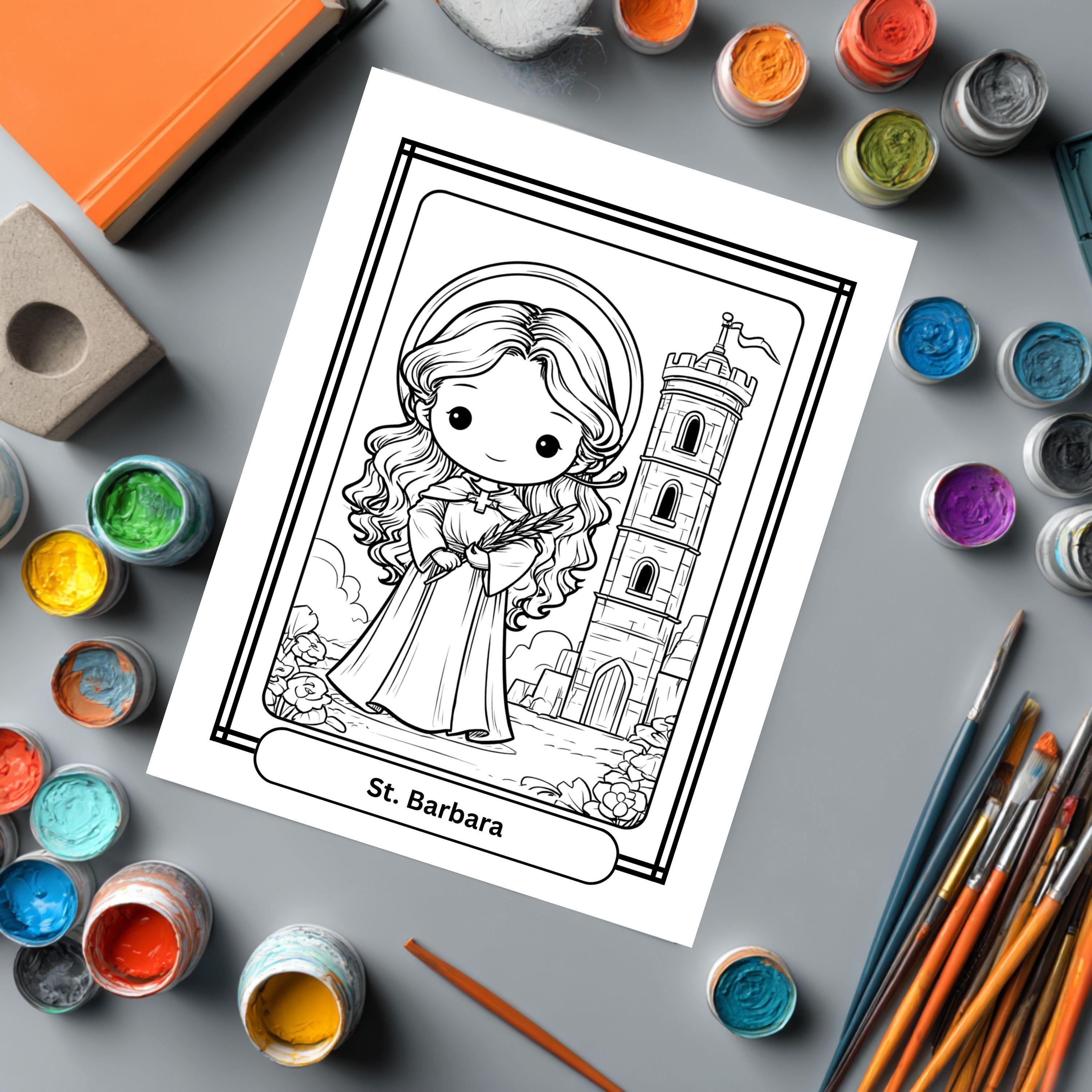Catholic Saints Coloring Pages for Kids | Printable Activity Book ...