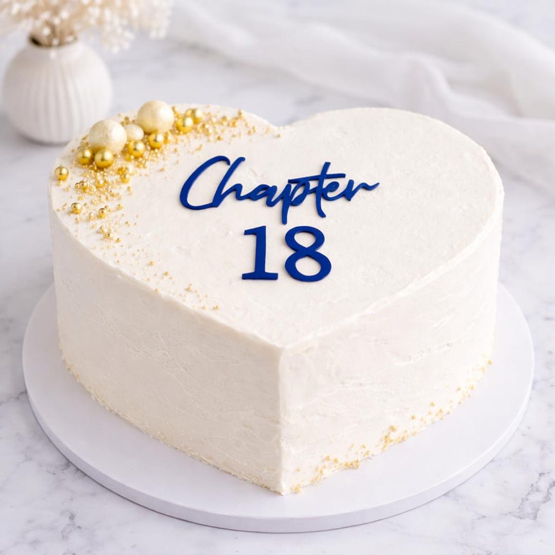 3D Printed Chapter Birthday Cake Topper, Milestone Celebration - Etsy