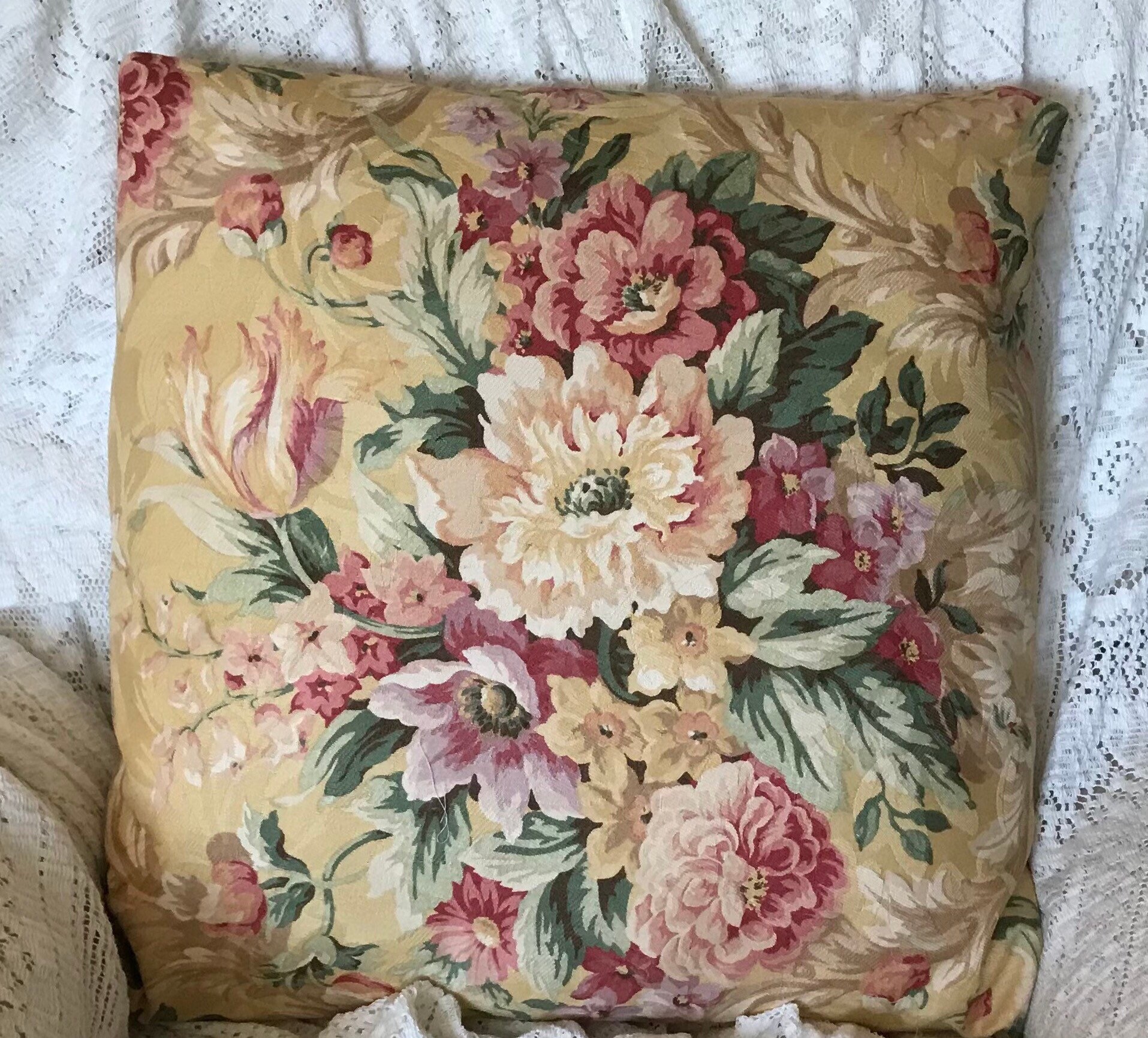 RALPH LAUREN Designer Pillow Cover Rich JACQUARD Etsy