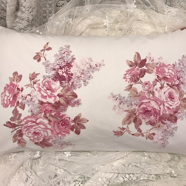 SIMPLY SHABBY CHIC Pillow Cover Pink Blush Floral coordinate